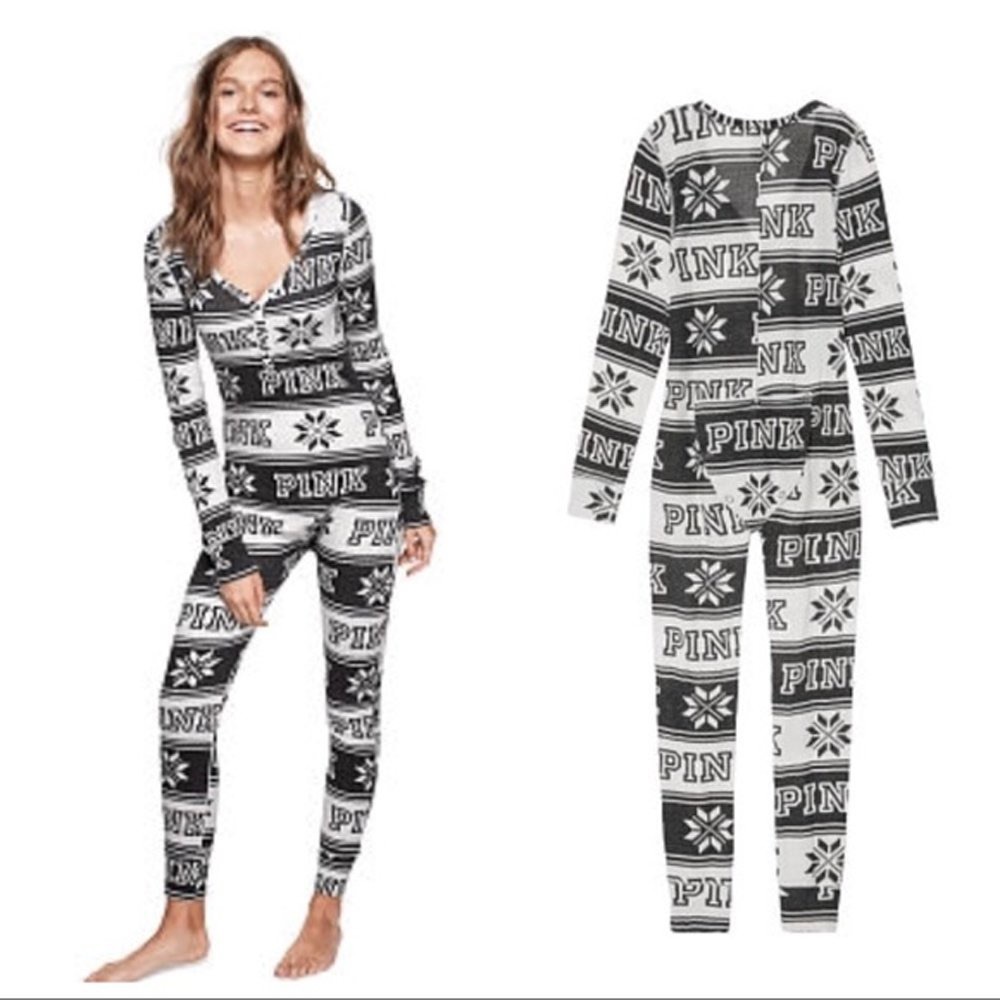 Black and White PINK Onesie